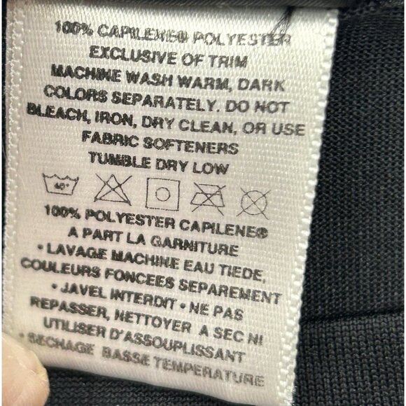 Patagonia Capilene Shirt Womens Medium Black Lightweight Base Layer Long Sleeve - Picture 6 of 6